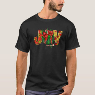 Kerstvreugde met geschenken Candy Cane Family Matc T-shirt