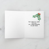 Kerstvreugde van ons beiden Holly en Mistletoe Kaart (Binnen)
