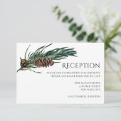 Kerstvreugde | Watercolor Winter Ontvangstkaart Kaart (Staand voorkant)