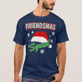 Kerstvrienden Squad Vrienden Kerstfeest Santa H T-shirt