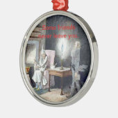 kerstvriendenversiering metalen ornament (Links)