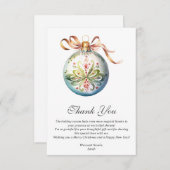 kerstVrijgezellenfeest Bedankkaart (Voorkant / Achterkant)