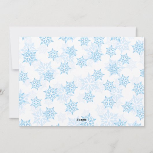 kerstvun-foto Santa Reindeer gepersonaliseerd Feestdagenkaart (Achterkant)