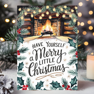 Kerstvuurplaats Feestdagen Kaart