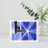 Kerstvuurtoren ansichtkaart feestdagenkaart (Staand voorkant)