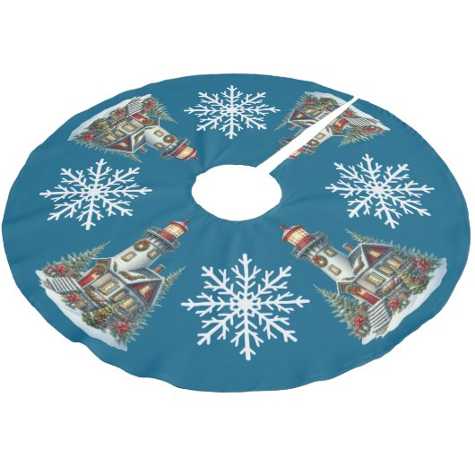 Kerstvuurtoren boomrok kerstboom rok (Gekanteld)