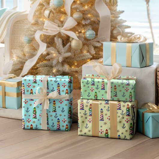 Kerstvuurtoren Inpakpapier Vel