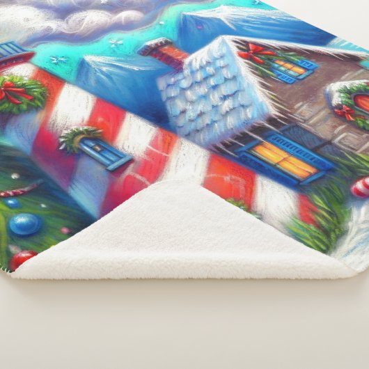 Kerstvuurtoren Nautische Kustberg Sherpa Deken (3/4)