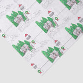 Kerstvuurtoren, papier voor kerstvuurwerk (Detail)