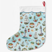 Kerstvuurtoren Schepen Jouw naam toevoegen Grote Kerstsok (Achterkant)