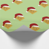 kerstwafel cadeaupapier (Hoek)