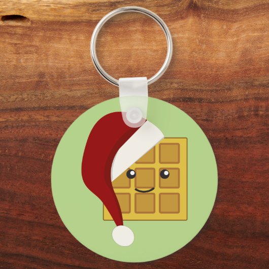 kerstwafel sleutelhanger (Voorkant)