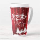 Kerstwagens Latte Mok (Rechterhoek)