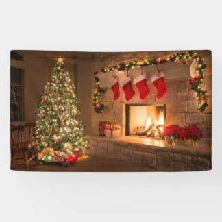 kerstwandbanner spandoek