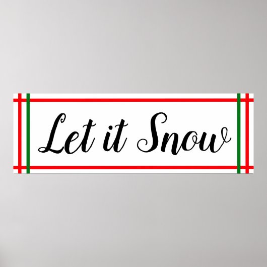 kerstwandkunst poster (Voorkant)