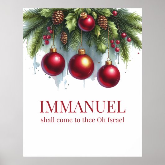 kerstwandkunst poster (Voorkant)