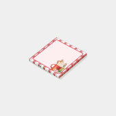 Kerstwarme cacao Cookie Candy Cane Red Pset Post-it® Notes (Schuin)