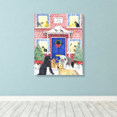 kerstwarmth canvas afdruk (Insitu (Houten vloer))