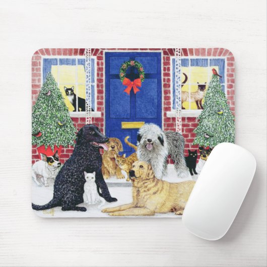 kerstwarmth muismat (Met muis)