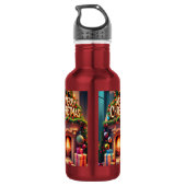 Kerstwaterfles Waterfles (Achterkant)