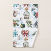 kerstWaterverf Bad Handdoek (Handdoek)
