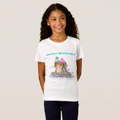 KerstWaterverf Koning Charles Spaniels T-shirt (Voorkant volledig)