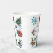 kerstWaterverf Papieren Bekers (Rechts)