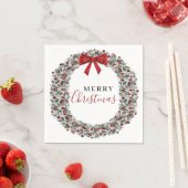 kerstWaterverf Wreath Servet (Insitu)