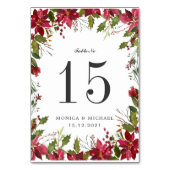 kerstWEDDING aangepast tabelnummer Kaart (Achterkant)