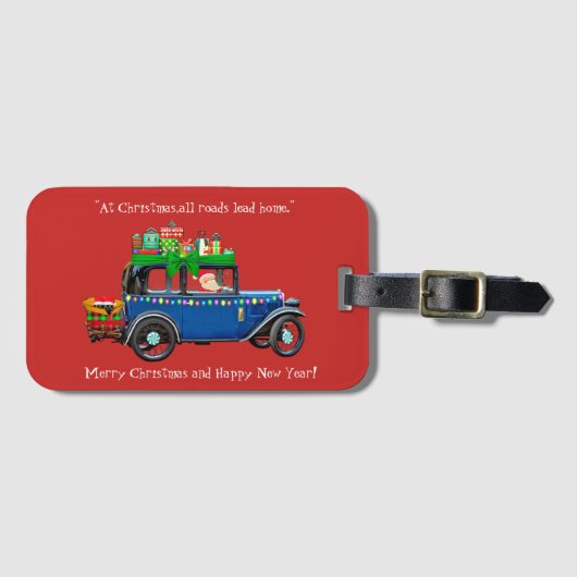 Kerstweg Bagagelabel (Voorkant (horizontaal))