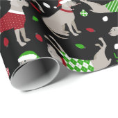 kerstweimaraner Dog Cadeaupapier (Rol Hoek)