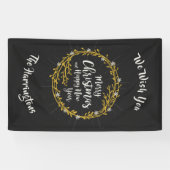Kerstwens aangepaste naambanner spandoek (Horizontaal)
