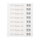 kerstwens | Faux Roos Gold met foto (Vel)