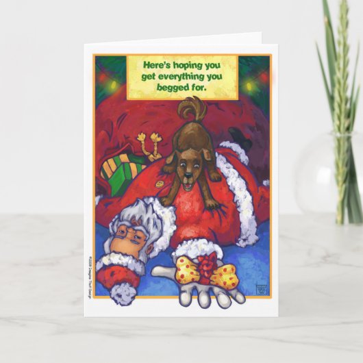 kerstwens feestdagen kaart (Voorkant)