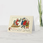 kerstwens feestdagen kaart (Voorkant)