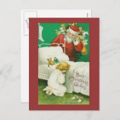 kerstwens feestdagenkaart (Voorkant / Achterkant)