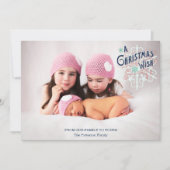 kerstwens feestdagenkaart (Voorkant)