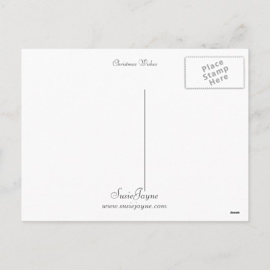 kerstwens feestdagenkaart (Achterkant)