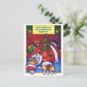 kerstwens feestdagenkaart (Staand voorkant)