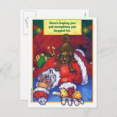 kerstwens feestdagenkaart (Voorkant / Achterkant)