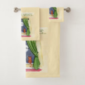 Kerstwens Kute Child & Kitty Cat Xmas Bad Handdoek (Insitu)