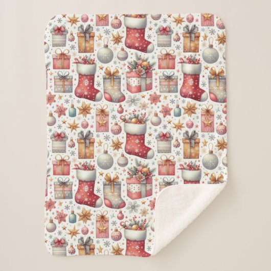 kerstwens sherpa deken (Voorkant)