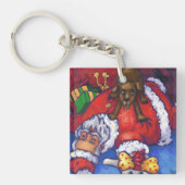 kerstwens sleutelhanger (voorkant)