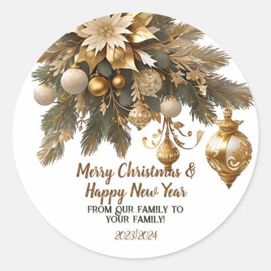  kerstwens sticker (Voorkant)