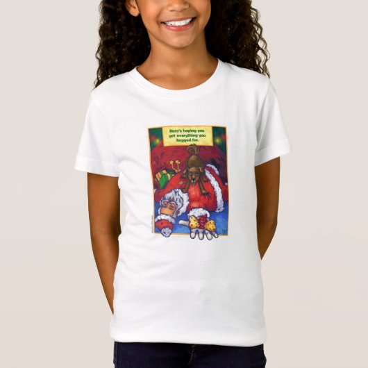Kerstwens van de Kerstman T-shirt (Voorkant)