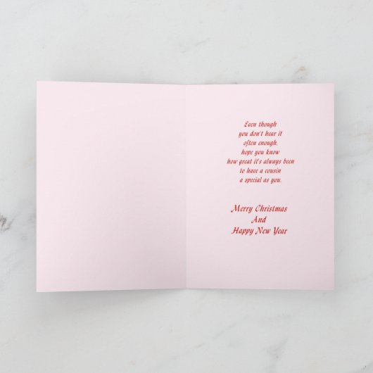 Kerstwens voor een speciale neef feestdagen kaart (Binnen)