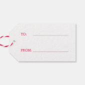 Kerstwensen Aangepaste vakantie cadeau Labels Cadeaulabel (Achterkant Horizontaal)