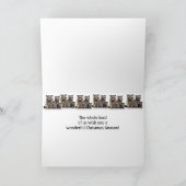 Kerstwensen Baas Hele lading wasberen Feestdagen Kaart (Binnen)