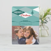 kerstwensen feestdagenkaart (Staand voorkant)