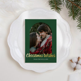 Kerstwensen Folie Fotoboog Feestdagenkaart